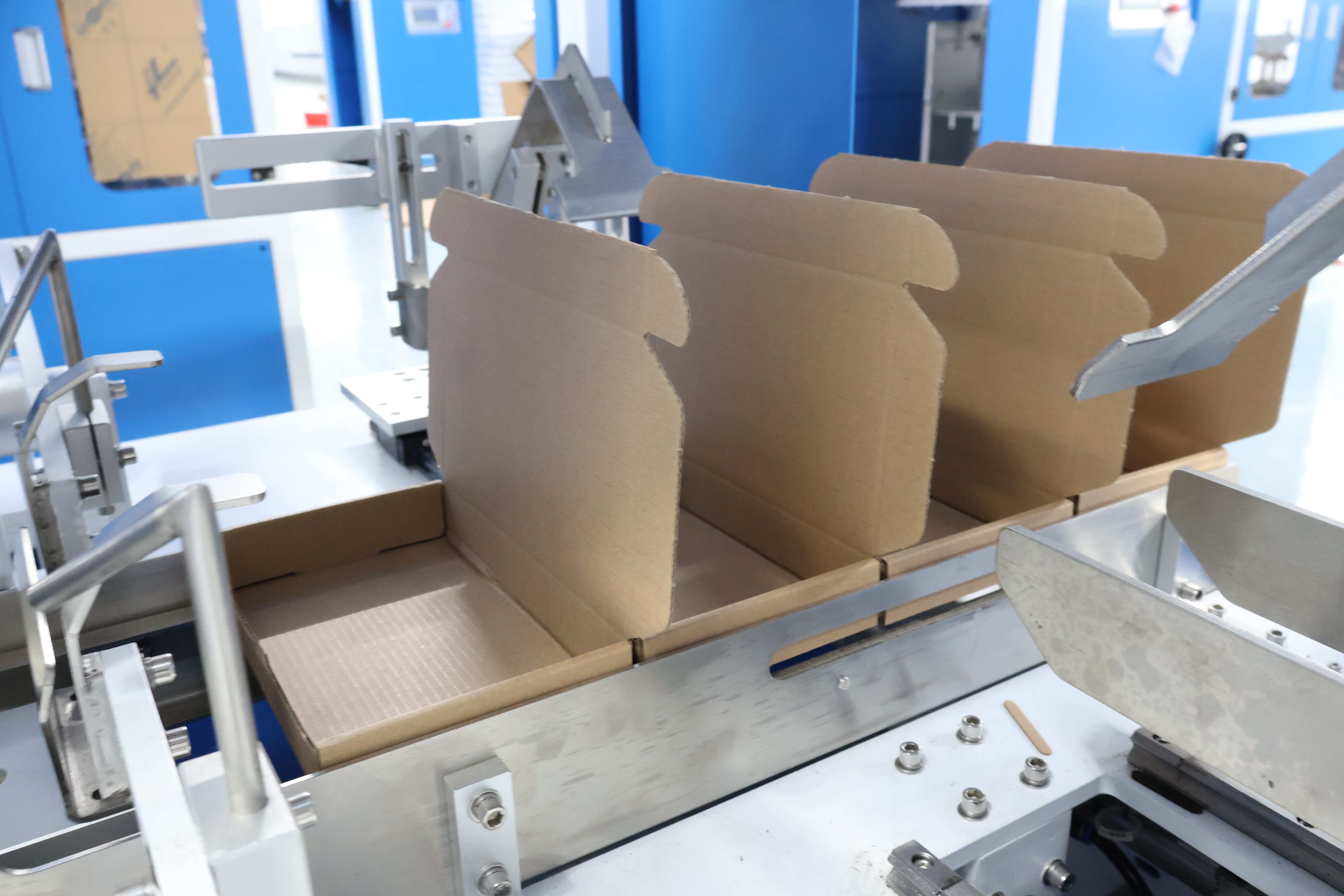Cartons folded and formed by the box folding machine